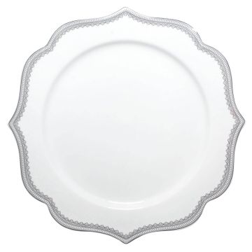 Trieste With Silver Trim Dinner Plate
